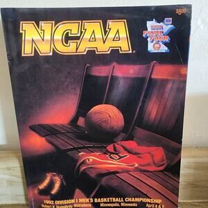 NCAA Final Four 1992 Magazine April Men's Basketball Championship Minneapolis